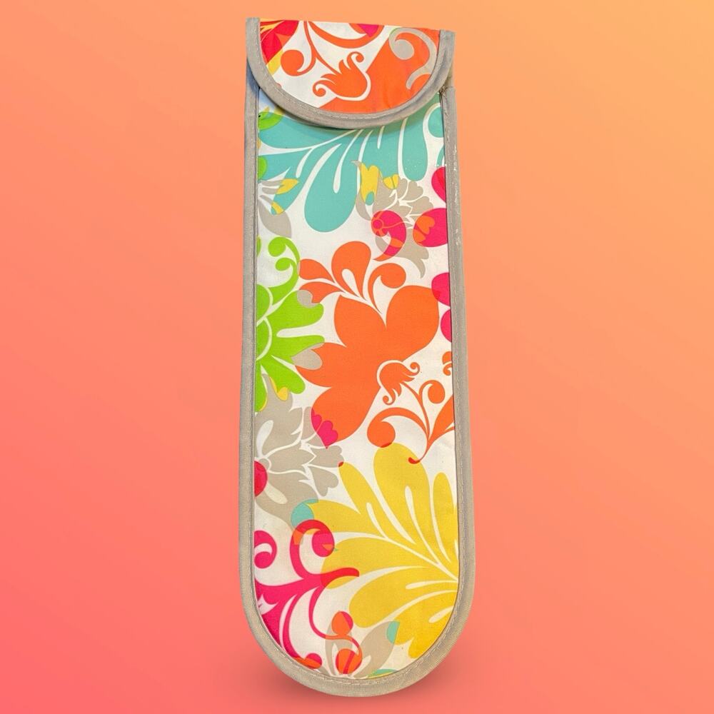 Thirty One Thermal Styling Sleeve Flat Iron Travel Case Island Damask Floral